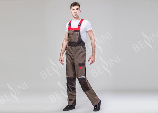65% Polyester 35% Cotton Protective Work Clothing For Male With Elastic Band