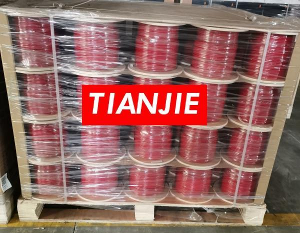 Tinned Stranded Copper 4C*18AWG Unshielded Red PVC Fire Alarm Wires
