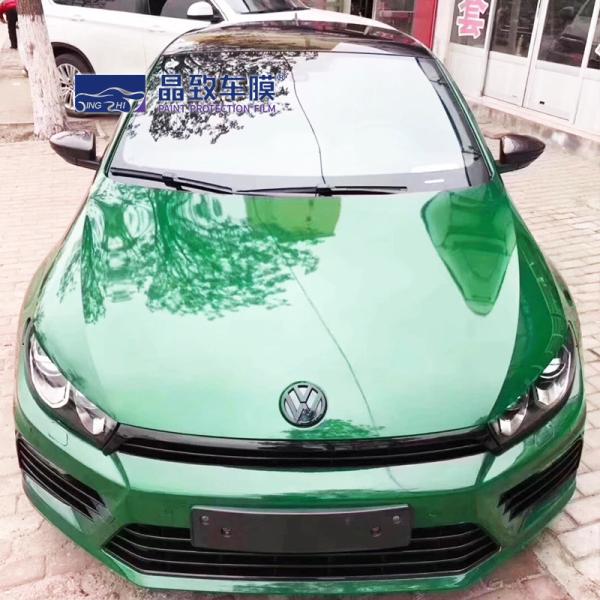 PVC Flexible Colored Paint Protection Film , Anti Scratch Metallic Car Wrap