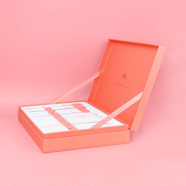 Щетки косметики бумаги подарочной коробки косметик макияжа картона коробка бумажной розовой Biodegradable изготовленной на заказ упаковывая