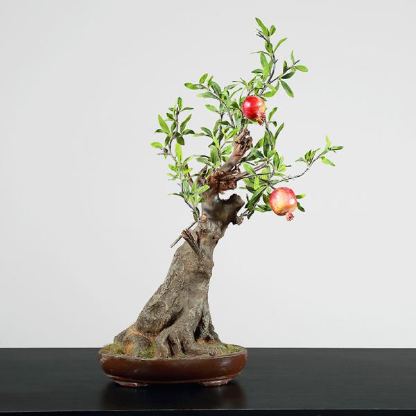 Height 65cm Artificial Potted Floor Plants Pomegranate Tree Corner Table Decoration