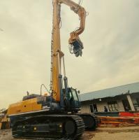 Máquina escavadora Mounted Vibro Hammer para projetos de construção rápidos da condução de pilha