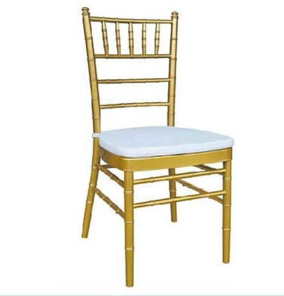 Golden Metal Frame Chiavari Banquet Chair for Restaurants