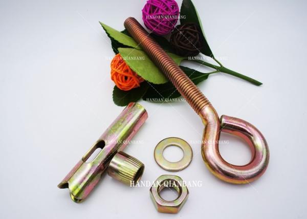 M6-M12 Sleeve Heavy Duty Eye Bolt Anchor , DIN BSW ANIS Standard Eye Hook Anchor Bolts