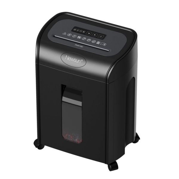 P4 15 Sheets Cross Cut Paper Shredder 18 Liter Pull-out Bin,Silent 56dB,8 Mins Shredding Time,LED Indication,Hot Selling