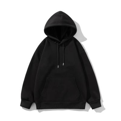 FODARLLOY  Fashion Vintage Hoodie OEM Streetwear Essentials Oversize Unisex Pull Coat Men's Hoodies Pullover Black
