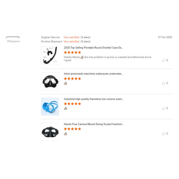 Mascarilla de buceo libre de reemplazo de buceo con correa de silicona