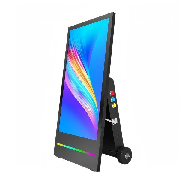 32/43/55 Inch Battery Operated Portable Outdoor LCD Display Kiosk with Touch Screen for Digital Poster & Signage