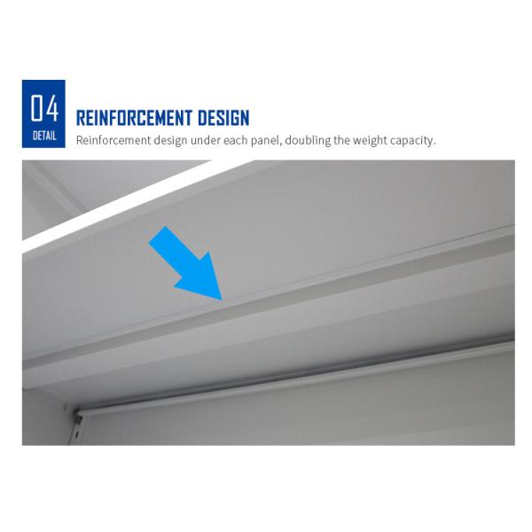 Gabinete de fichero de acero de la puerta de cristal con el armario de la puerta de la diapositiva del metal de la cerradura