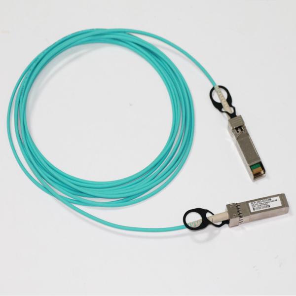 Multimode OM3 QSFP+ Active Optical Cable / PVC 40gb Breakout Cable Blue
