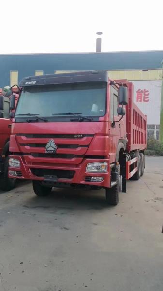 18 metros cúbicos de capacidade usado HOWO 6X4 camião de descarga pesado com transmissão manual