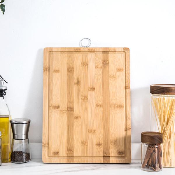 Кухня разделочной доски большой органической древесины OEM бамбуковая с ушко подвесом