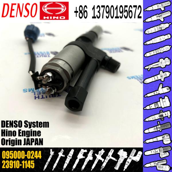 Inyector de combustible común del carril 095000-0240 095000-0244 para HINO K13C 23910-1145