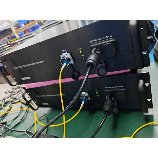 16 Channels 4K 12G SDI Video Fiber Transmission System with XLR Audio, 10GB Network, CNlinko Dual LC Fiber Connector