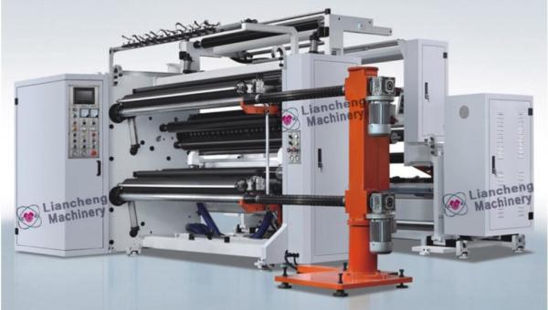 cellophane PET OPP CPP PE PS PVC electronic computer security labels  film foil vertical high speed slitting machine