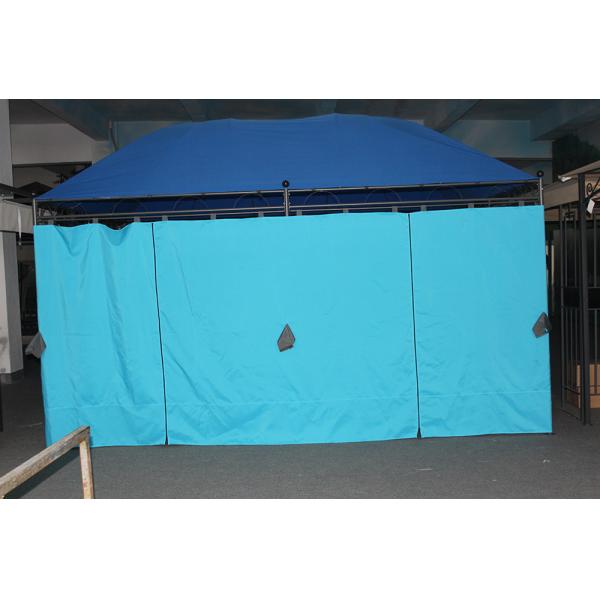 Blue Large Canopy Design Furniture Metal Panel Top Gazebo for 3*4M Outdoor Furniture