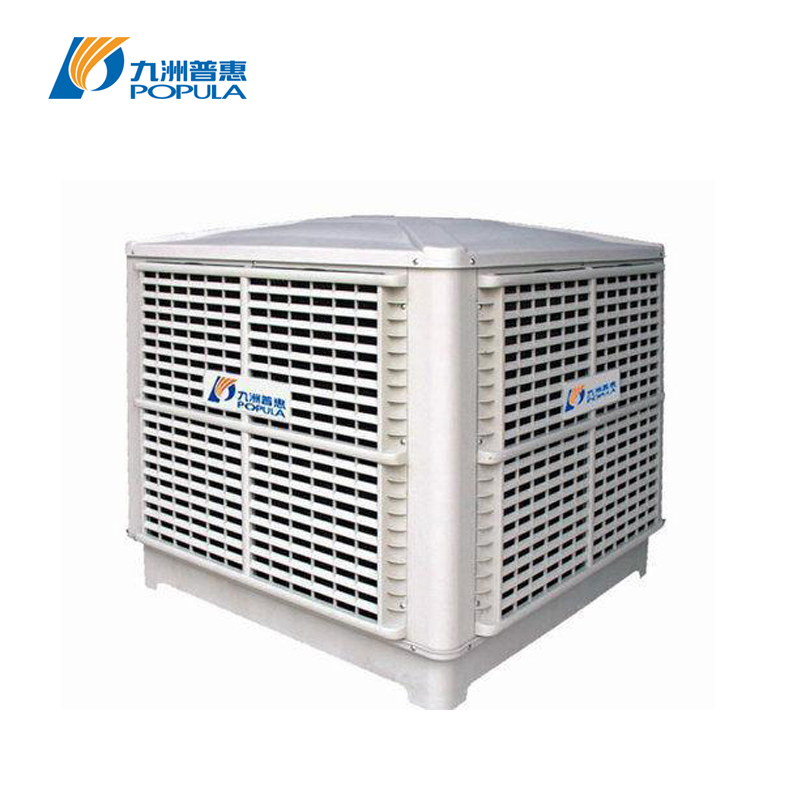 External Rotor Evaporative Air Cooler Wall Mount Plastic Shell Cooler 3000-6000m3/h