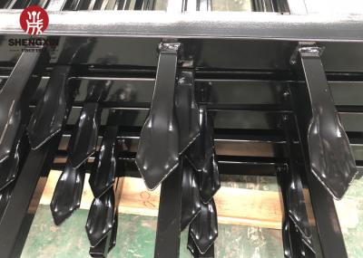 1.8x2.4m 2.1x2.4m Black Metal Fence Panels Eco Friendly