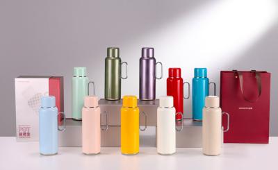 Red White Stainless Steel Vacuum Insulated Mug Flask Bottle BPA Free