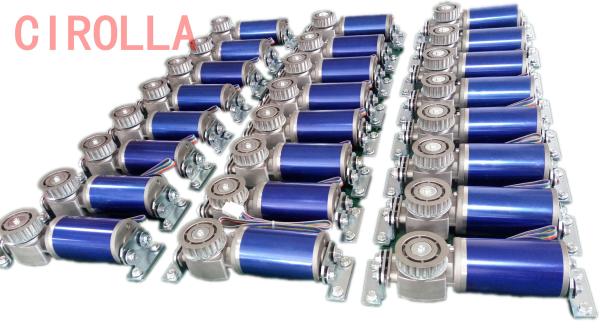24V 75W Blue Circular Brushles Glass Sliding Door Motor Casing Diameter 60.5mm