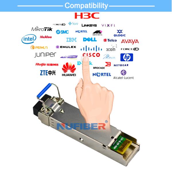 10G SFP+ Transceiver Duplex LC SM 80km Cisco Huawei HP Juniper CWDM 1590～1610nm