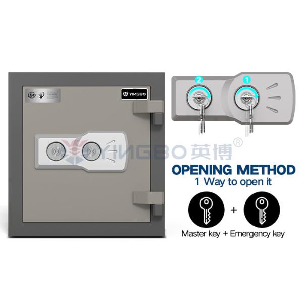 H420mm Caisse de sécurité pour documents, argent, bijoux, coffre-fort à l'épreuve du feu, en acier massif