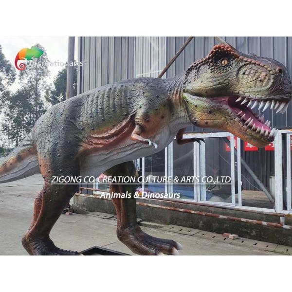 Динозавры тематического парка стеклоткани Animatronic t Rex Sunproof подгоняли
