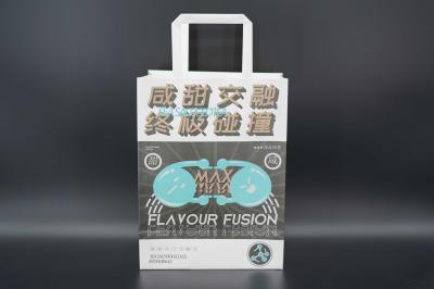 OEM Personalized Paper Bags Kraft White Paper Bags With Rope Handles