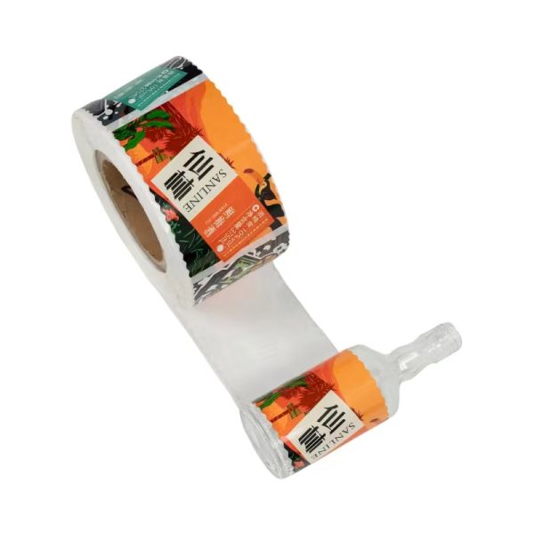 Factory Custom Embossed Private Label Packaging Set Alcoholic Whisky Juice Beer Mineral Water Drink Bottle Packaging Labels