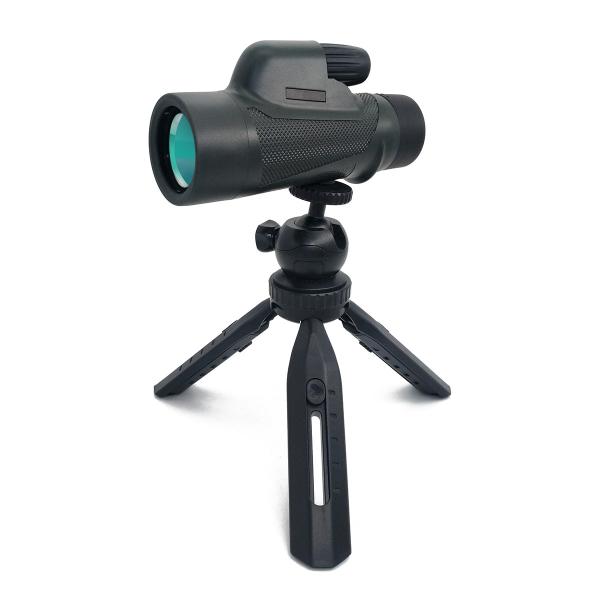 8x42 HD Monocular Telescope With Smartphone Holder Tripod IPX7 Nitrogen-Filled