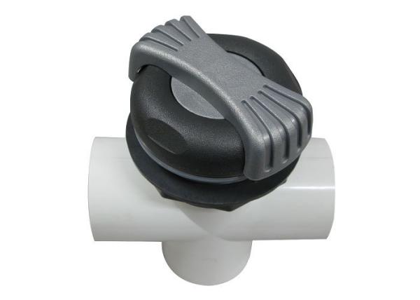 100% Shut Off 3 Way Single Port Hot Tub Air Control Valve , Gate Valves For PVC Pipes
