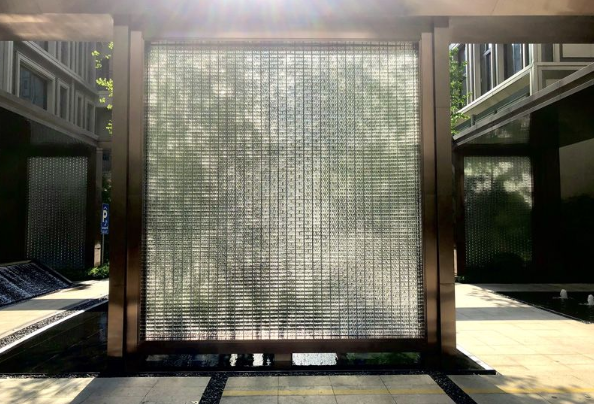 Exterior Decorative Glass Bricks Walls External Transparent Lustrous Fused