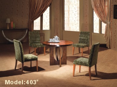 Gelaimei Hotel Dining Table And Chairs Hotel Dining Furniture ISO9001 Standard