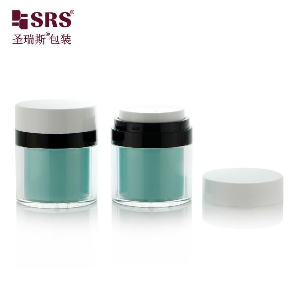 Factory Manufacturer Replaceable Facial Cream Gel Skincare Serum Pump Airless Acrylic Cream Jar