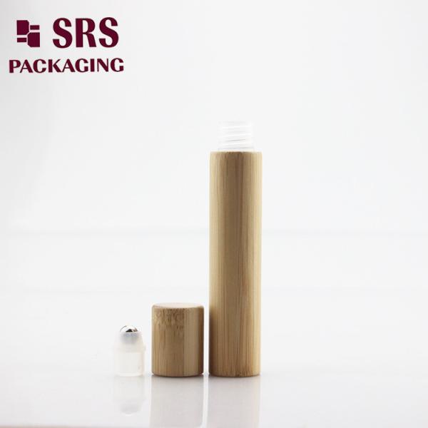 SRS Empty Cosmetic Real Bamboo Roll On Bottle 8ml For Eye Cream