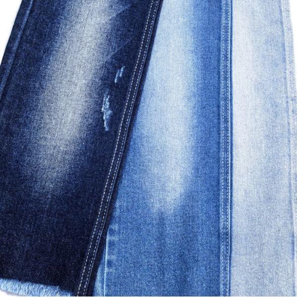 180cm Width Super Soft Right Twill Dual-core Stretch Blue Denim Fabric 10 oz JSD3078 for All Seasons