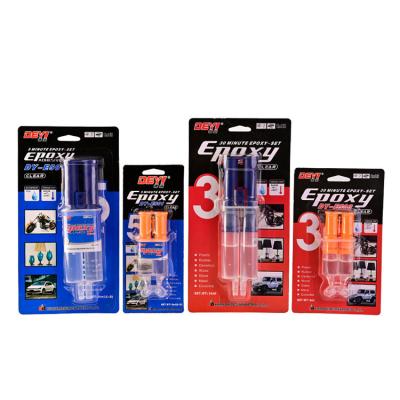 AB Adhésif époxy transparent et résistant à la chaleur pour l'acier inoxydable à haute température