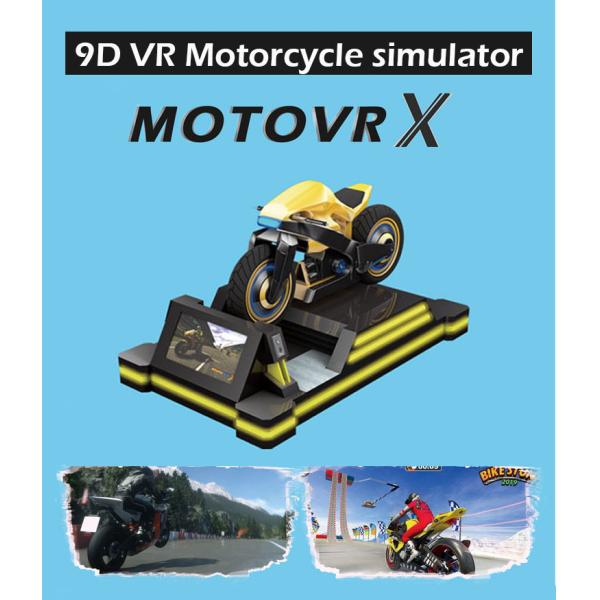 Interactive VR Motorcycle Simulator Virtual Reality Racing Game Machine