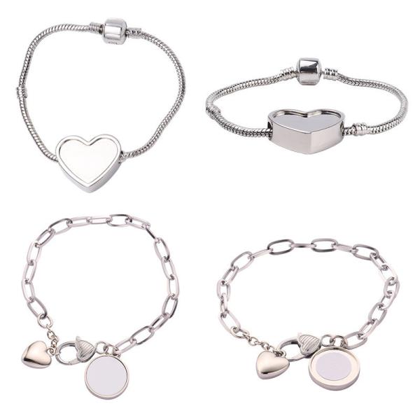 Custom Photo Bracelet Fashion Jewelry Personalized Metal Ins Style Sublimation Bracelets