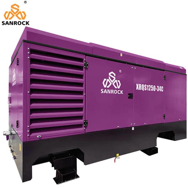 Lubricated Screw Air Compressor Portable Rotary Screw Air Compressor Machine Mining Air Compressor