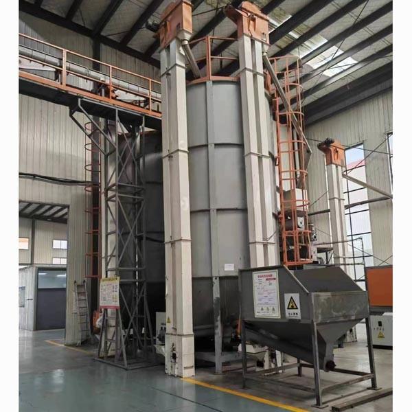 Stainless Steel Plastic Pelletizing Recycling Machine Mixing Silo For The PP PET ABS Plastic Pellets