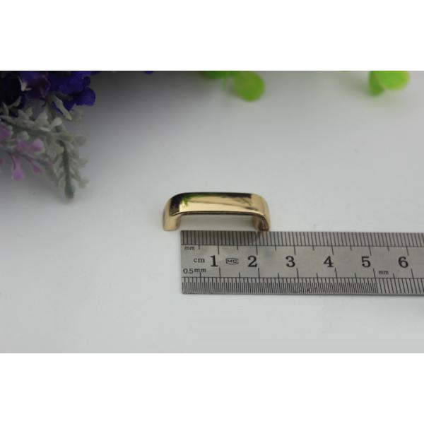 Luxury handbag fitting light gold zinc alloy 20 mm metal arch bridge with high polishing