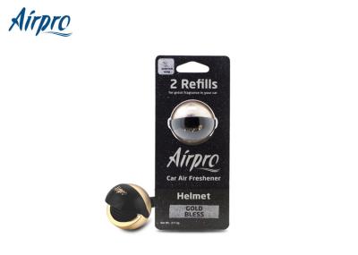 Helmet Style Long Lasting Car Air Freshener AC Vent Gold Bless ABS Material