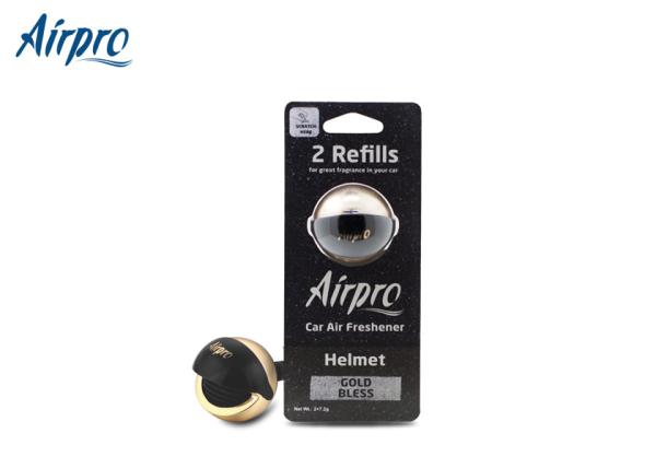Helmet Style Long Lasting Car Air Freshener AC Vent Gold Bless ABS Material