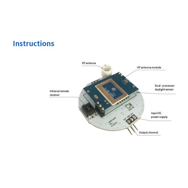 HNS106RF Малый микроволновой датчик движения Дневной монитор RF 50mA