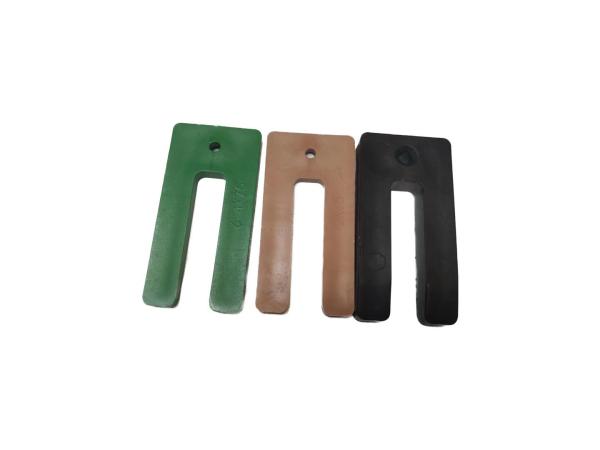 Surface Smooth Plastic Window Packers 1.5mm 3.2mm 6.4mm 10mm Yellow