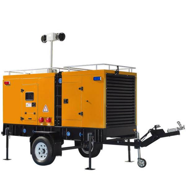 Diesel Engine Pump Set 2 Wheel Dry Priming Pump Firefighting Diesel Powered Water Pump