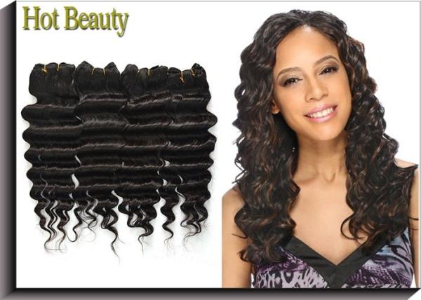 Tangle Free Virgin Human Hair Extensions , Ocean Wave Remy Hair