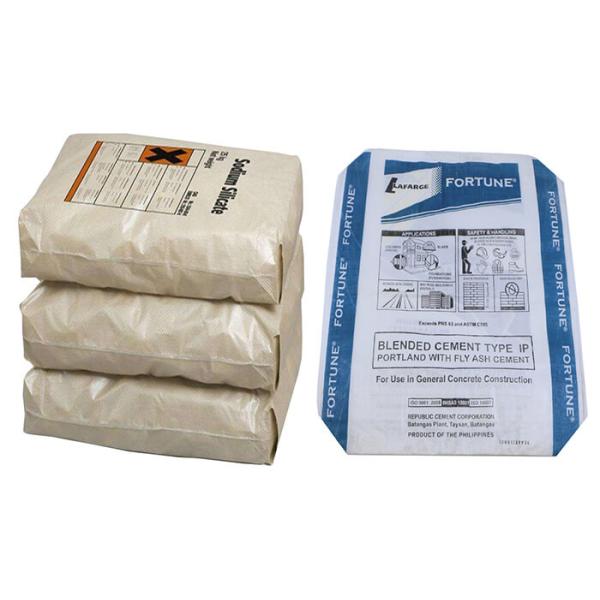 Laminated Polypropylene Valve 50Kg Cement Bag Square Bottom Low Density