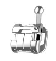 ALS Dentistique Orthodontique Métal Passive Bracket Lingual Auto-ligation avec tube buccale